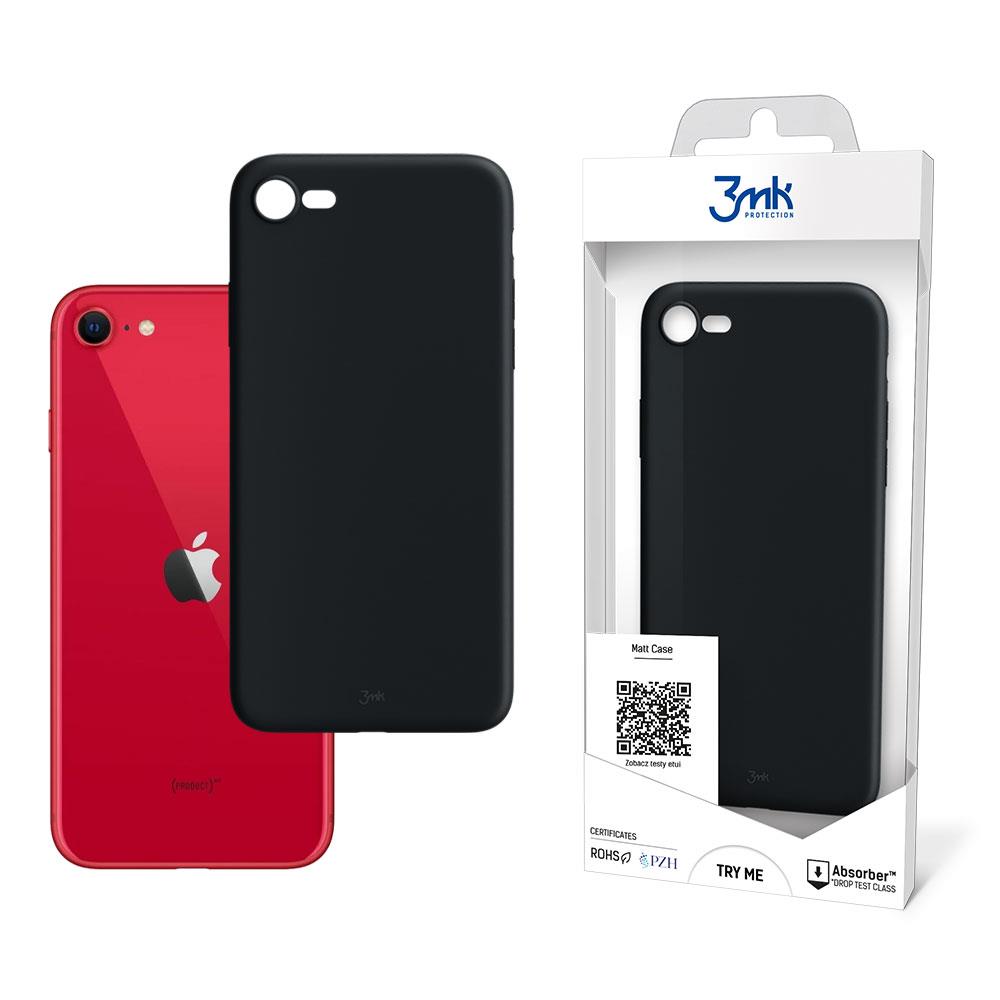 Capa 3mk Matt Case para iPhone SE 2020 / SE 2022 - preta
