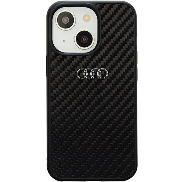Etui Audi de Fibra de Carbono para iPhone 14 - preto