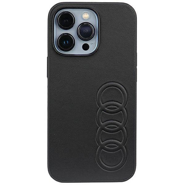 Capa Audi em Couro Sintético para iPhone 13 Pro / iPhone 13 - preta