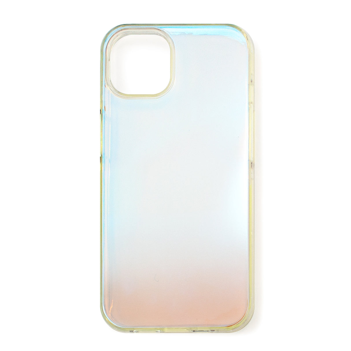 Capa Aurora para iPhone 13, estojos gelatinosos opalizantes na cor azul.