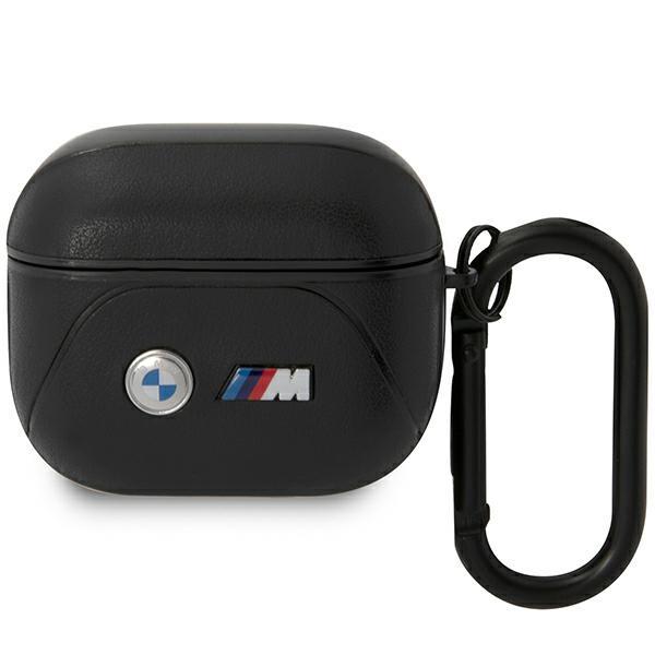 Etui BMW Leather Curved Line para AirPods 3ª geração - preto
