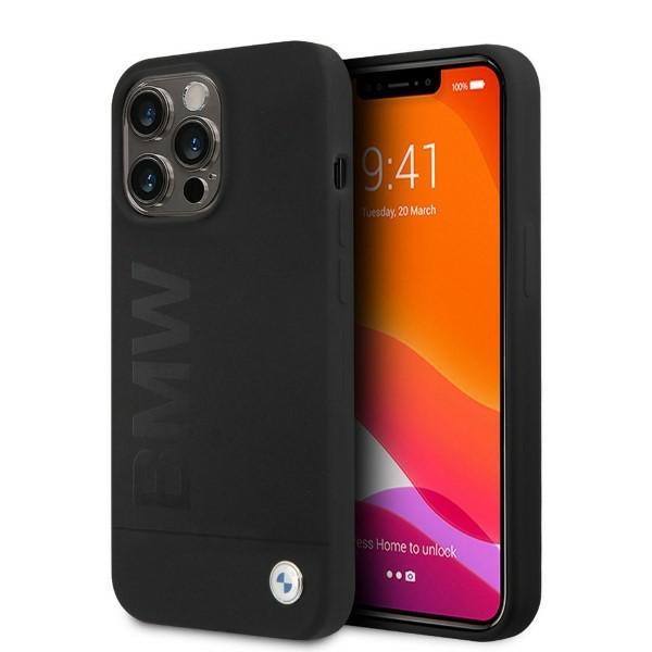 Capa BMW Silicone Signature Logo MagSafe para iPhone 13 Pro / iPhone 13 - preta