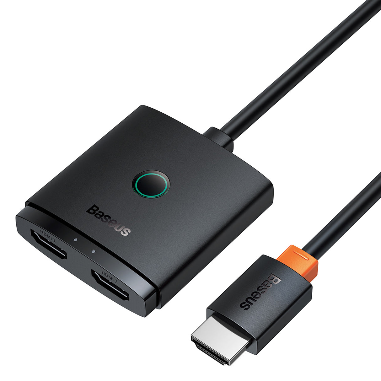 Adaptador HDMI 2 em 1 4K 60Hz bidirecional com cabo embutido de 1m Baseus AirJoy - preto