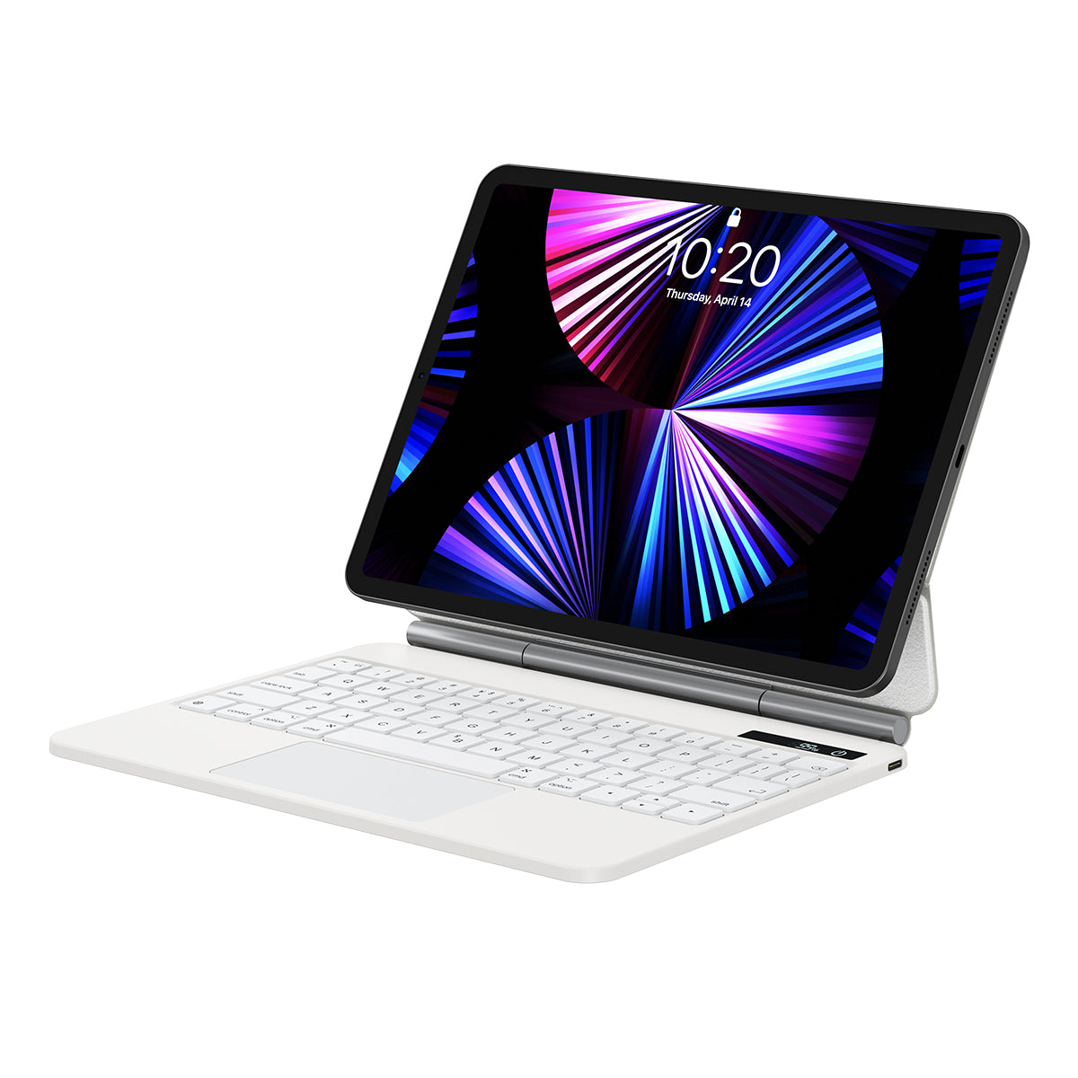 Baseus Brilliance capa magnética com teclado sem fio e tela para iPad 10 10.9" (2022) branca"
