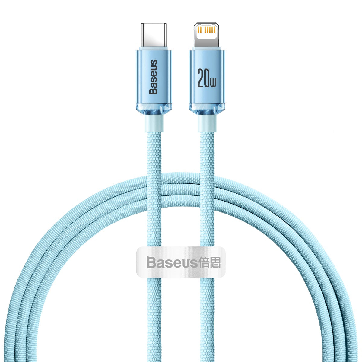 Cabo Baseus CAJY001303 Lightning - USB-C PD 20W 480Mb/s 1,2m - azul