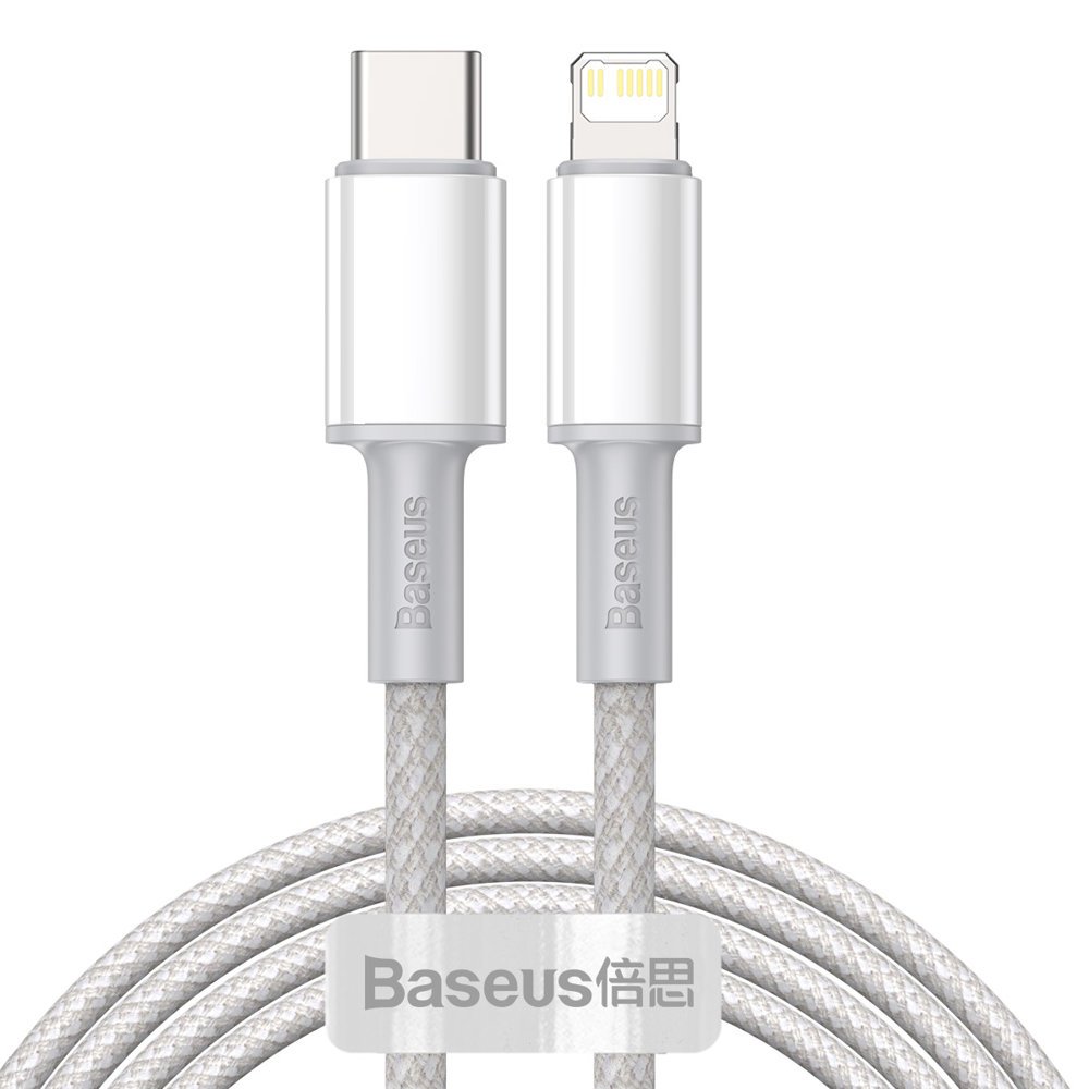 Cabo Baseus CATLGD-A01 Lightning - USB-C PD 20W 480Mb/s 2m - preto