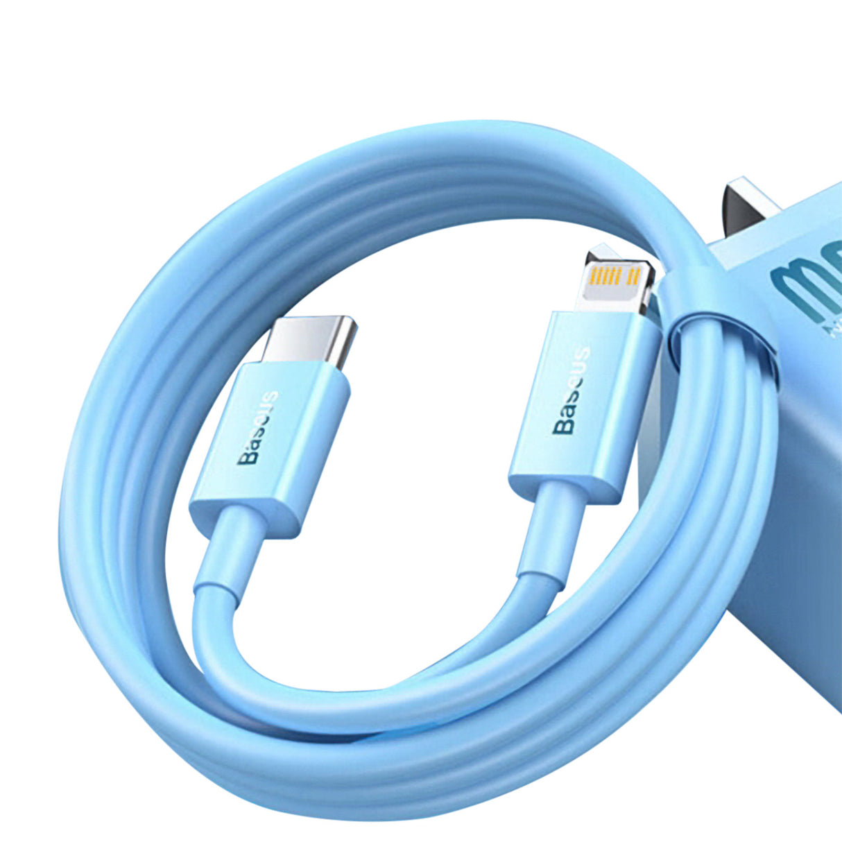 Cabo Baseus CAYS001903 Lightning - USB-C PD 20W 480Mb/s 1m - azul