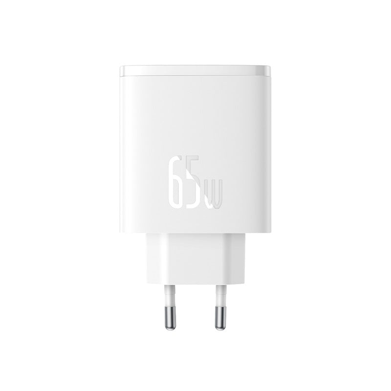 Carregador GaN Baseus Cube Pro 65W 2x USB-C USB-A - branco