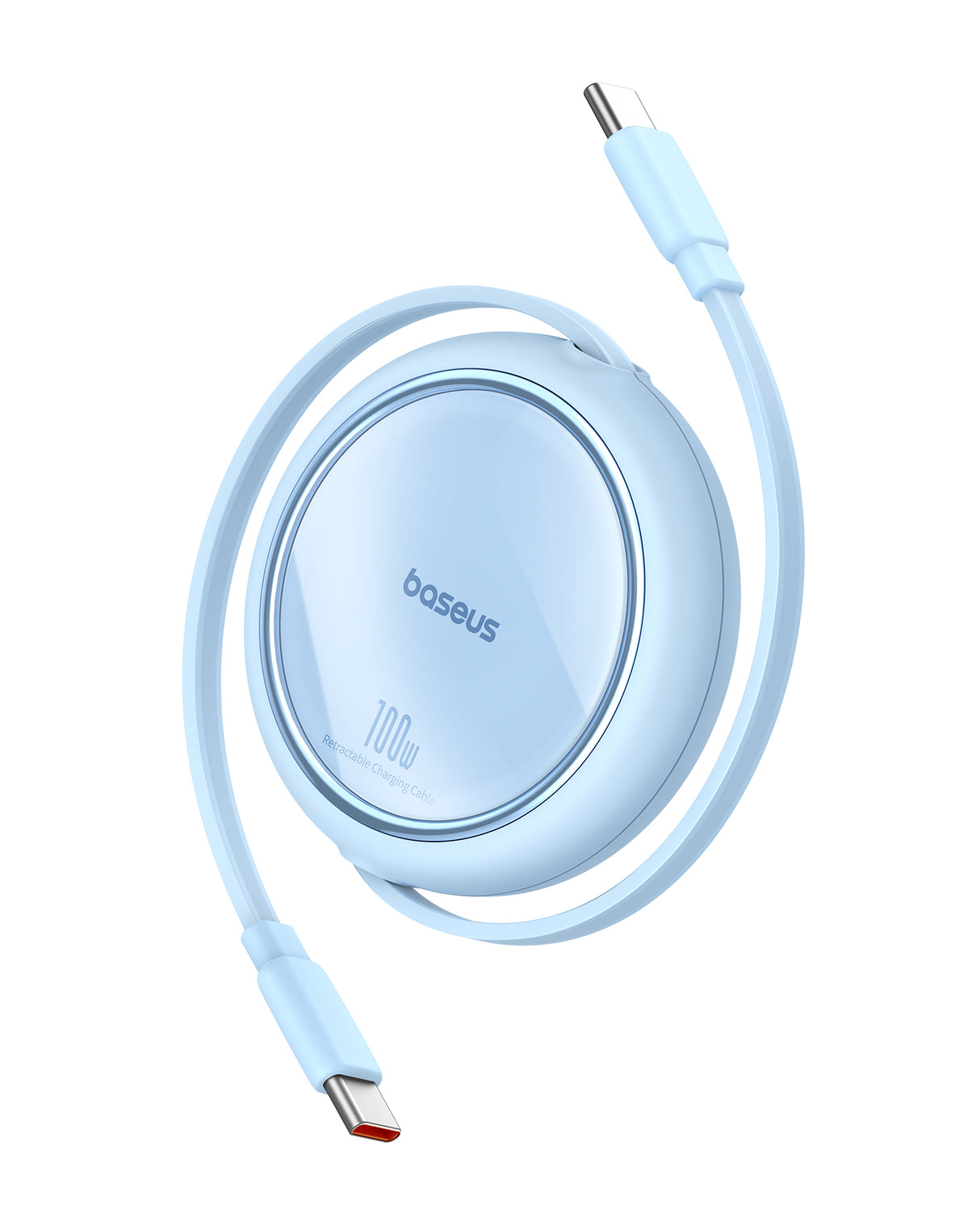 Cabo retrátil Baseus Free2Draw Mini USB-C para USB-C 100W 1m - azul