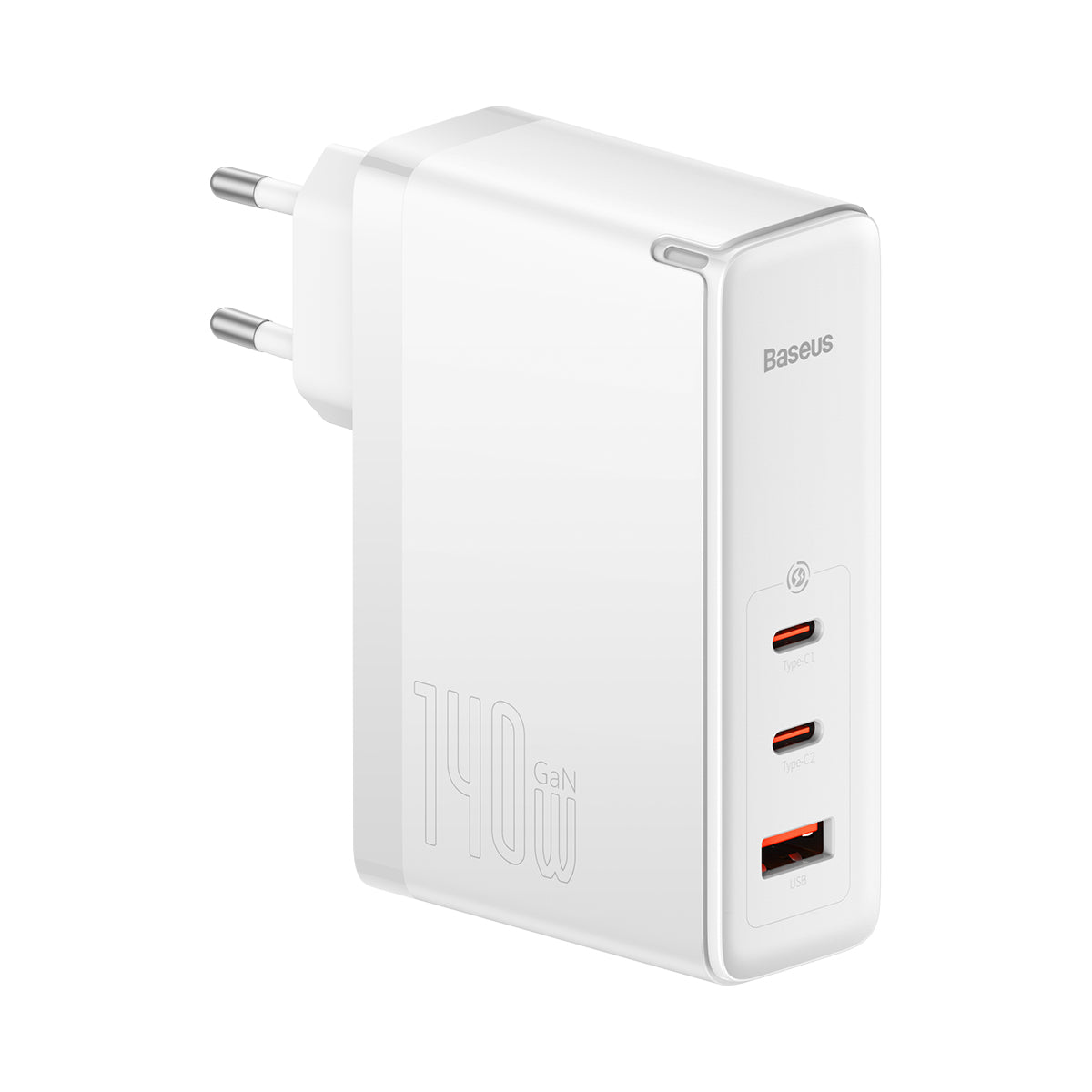 Baseus GaN5 Pro carregador rápido 2xUSB-C+USB 140W EU branco (CCGP100202)