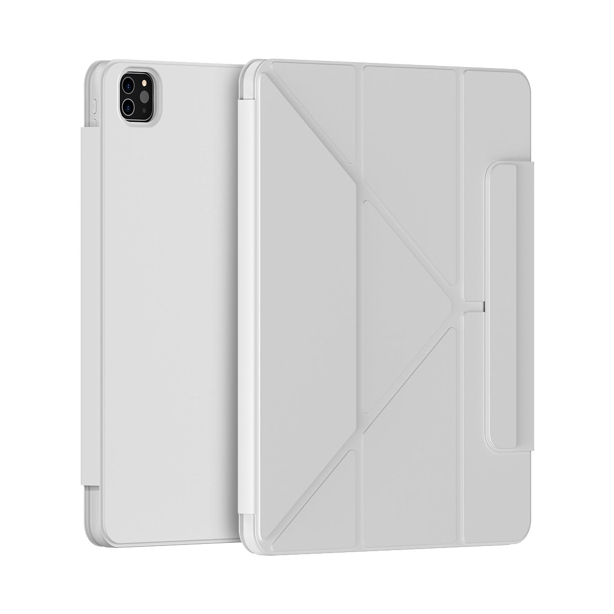 Capa Baseus Safattach tipo Y para iPad Pro 12,9" 2018/2020/2021 com suporte, branca (ARCX010102)