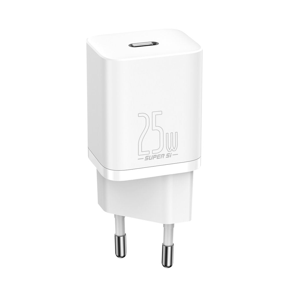 Baseus Super Si 1C carregador rápido USB Tipo C 25W Power Delivery Quick Charge branco (CCSP020102)