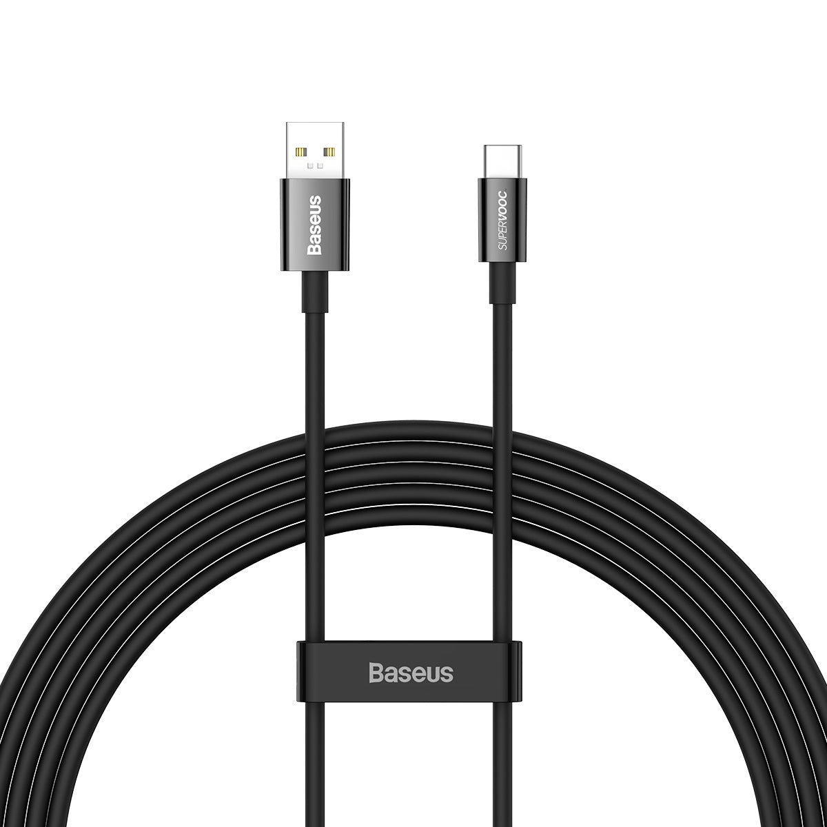Cabo Baseus Superior Series SUPERVOOC USB-A para USB-C 65W 2m preto