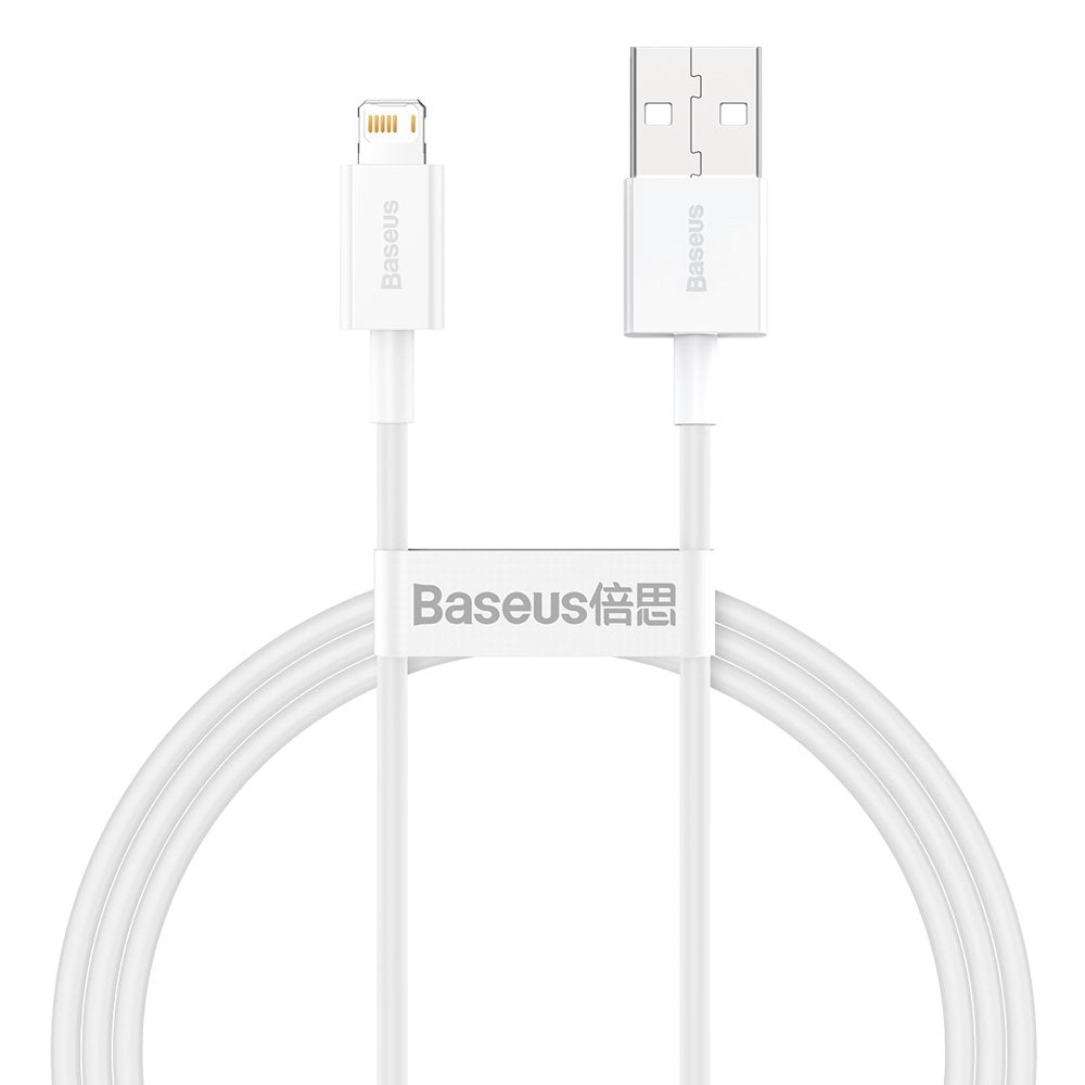 Baseus Superior cabo USB - Lightning 2,4A 1,5 m Branco (CALYS-B02)