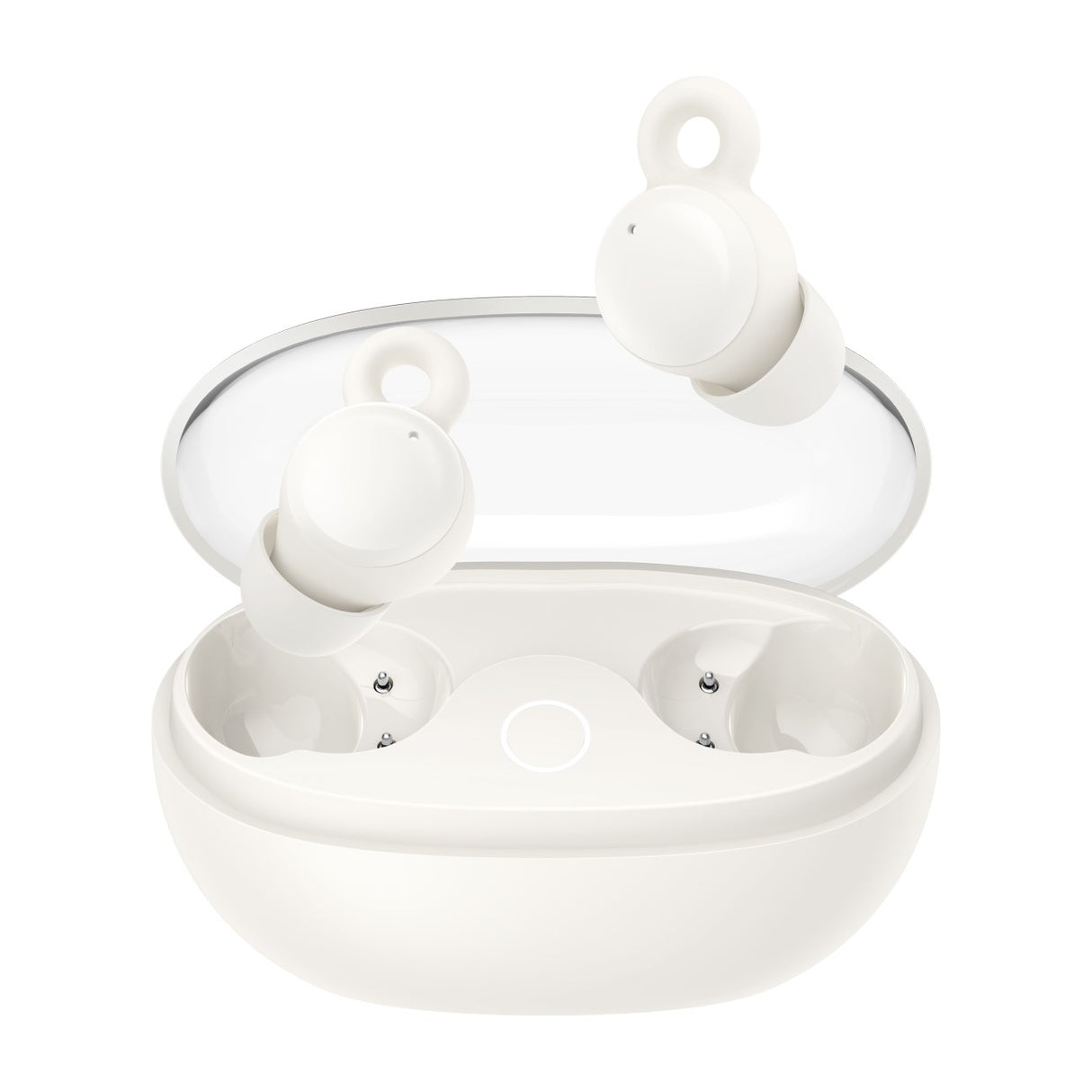 Fones de ouvido sem fio intra-auriculares Joyroom JR-TS3 para dormir - branco