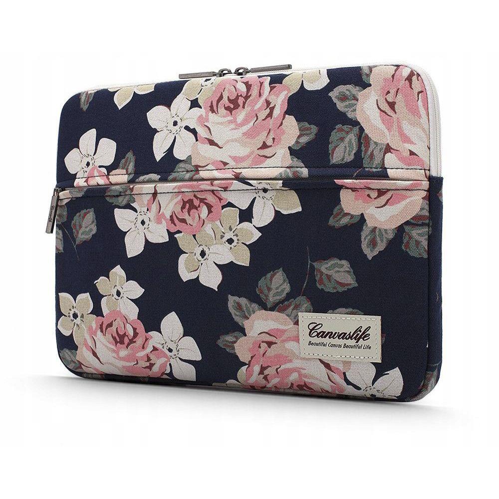 Capa Canvaslife Sleeve para laptop de 13-14'' - azul-marinho e rosa