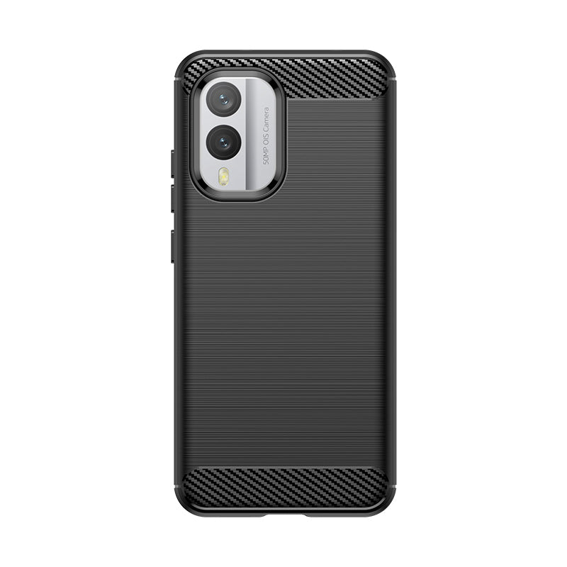 Capa de silicone Carbon Case para Nokia X30 - preta