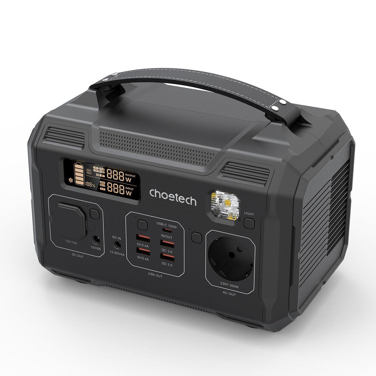 Estação de energia portátil Choetech powerbank 281Wh 300W preta (BS002-V2)