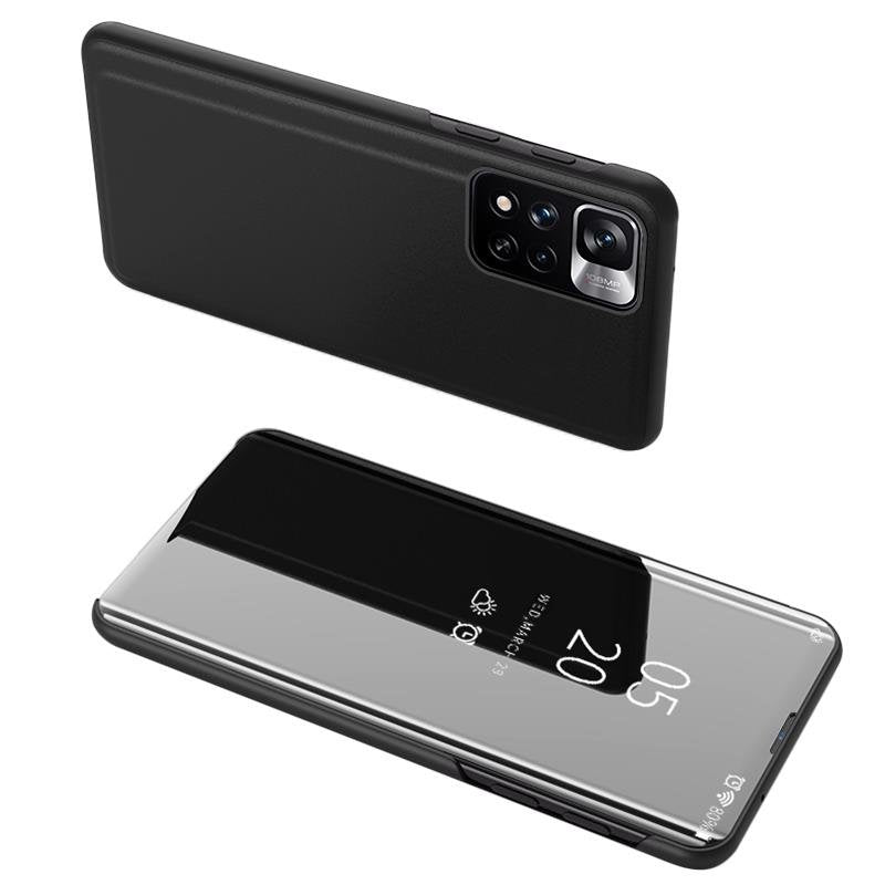 Capa Clear View Case para Realme C33 com tampa flip na cor preta