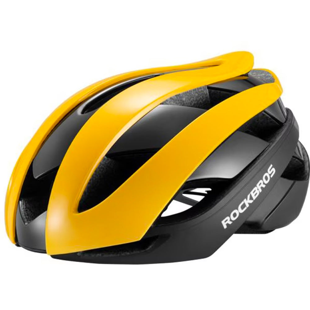 Capacete de bicicleta Rockbros 10110004005 tamanho L - amarelo-preto