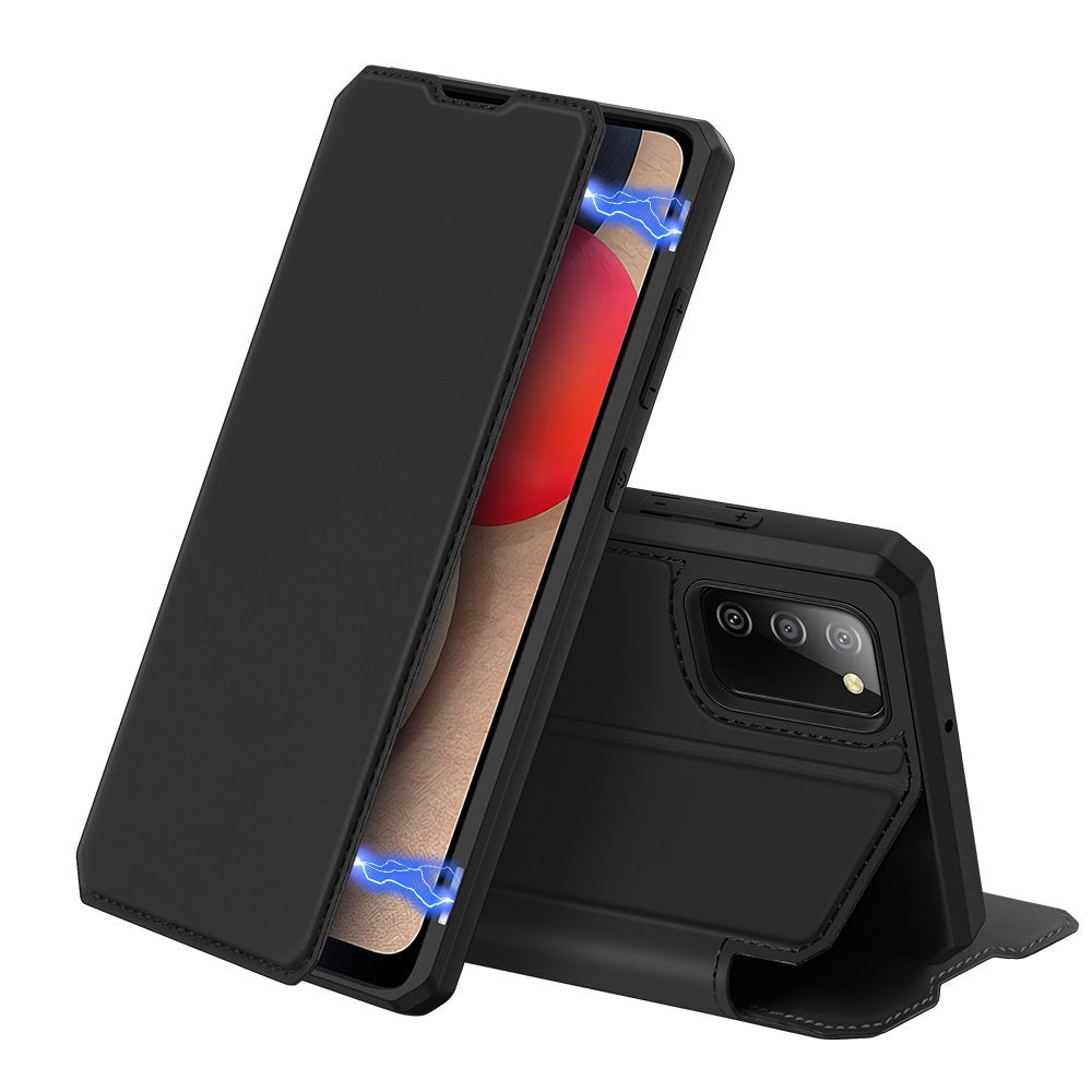 Capa Livro Dux Ducis Skin X para Samsung Galaxy A02s - Preto