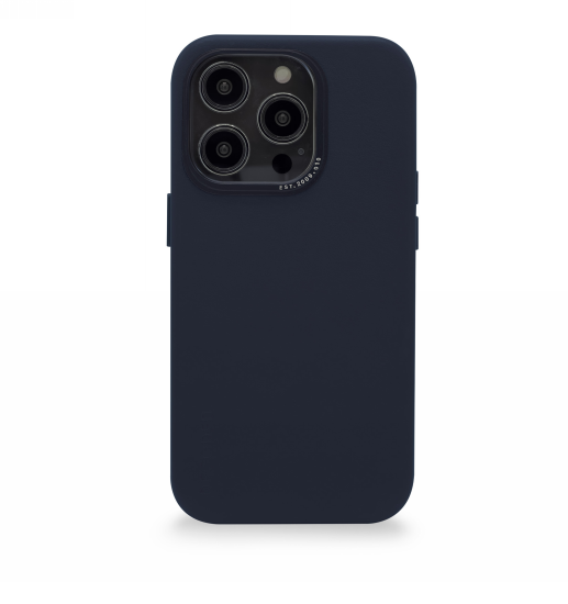 Capa de Couro Decoded com MagSafe para iPhone 14 Pro Max - na cor azul marinho