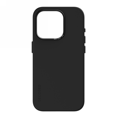 Estojo Decoded de Couro com MagSafe para iPhone 15 Pro - preto