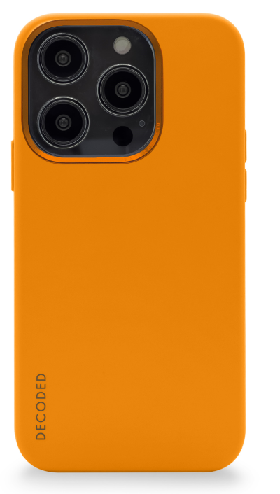 Capa de Silicone Decoded com MagSafe para iPhone 14 Pro Max - laranja