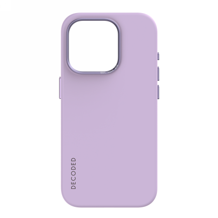 Capa de Silicone Decoded com MagSafe para iPhone 15 Pro Max - cor lavanda
