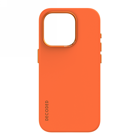 Capa de Silicone Decoded com MagSafe para iPhone 15 Pro - laranja