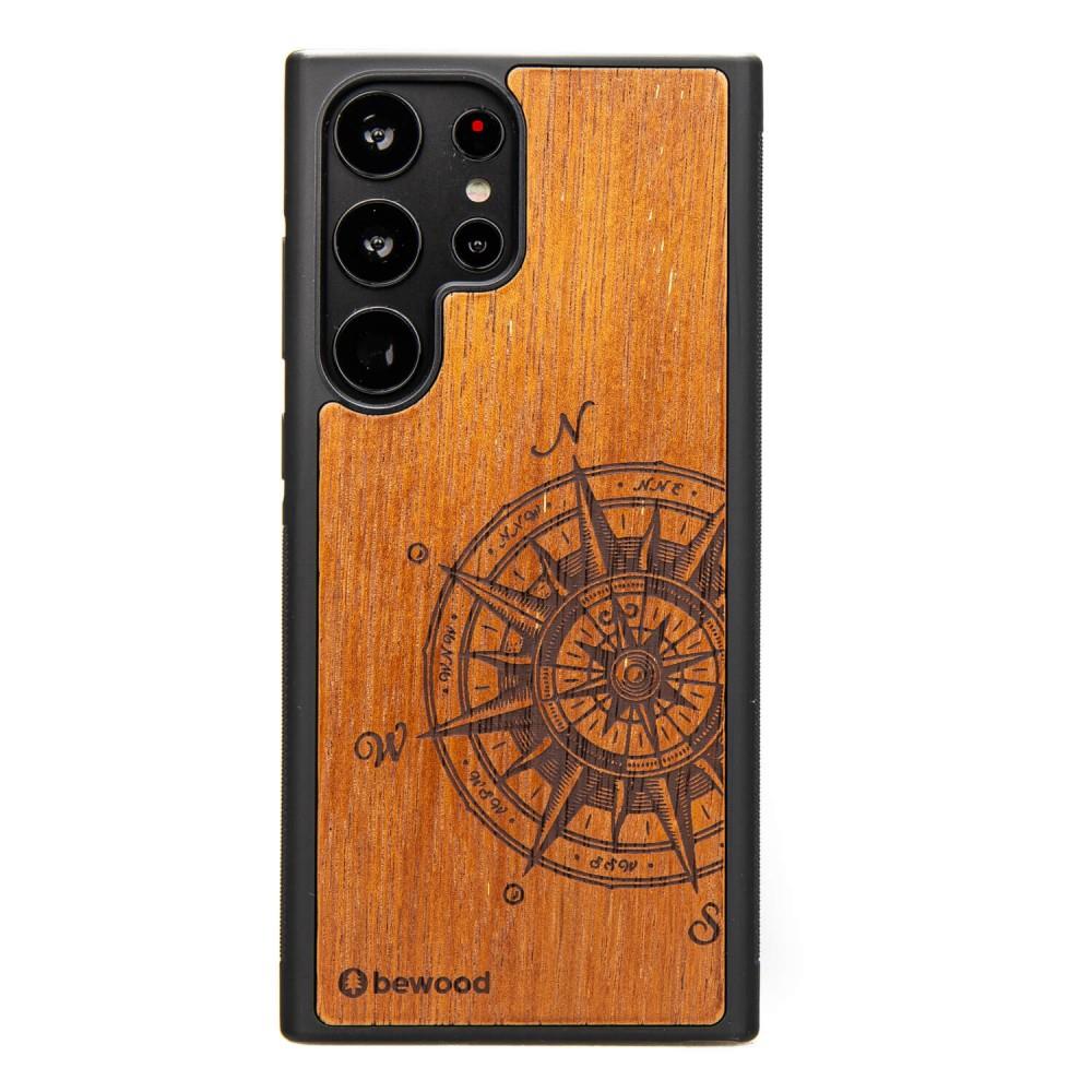Capa de madeira Bewood Traveler Merbau para Samsung Galaxy S23 Ultra