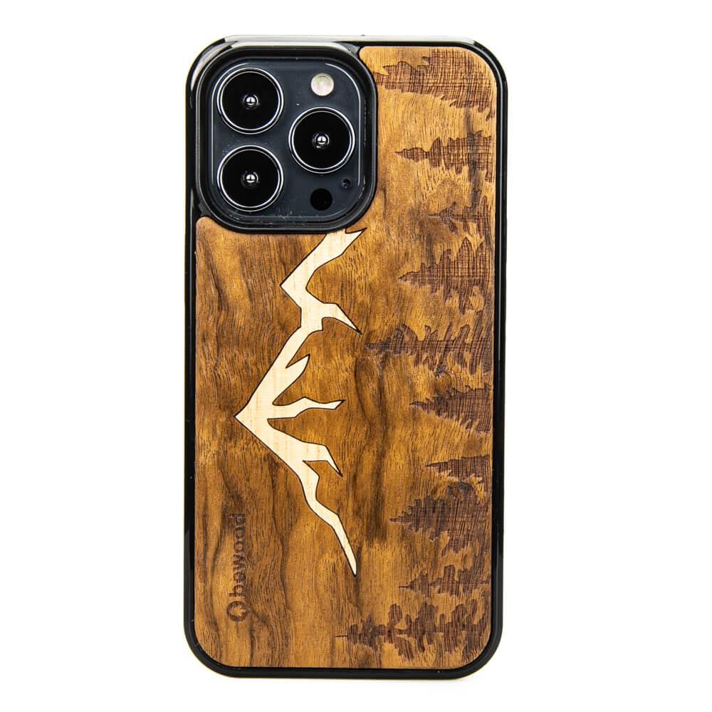 Capa de madeira para iPhone 13 Pro Bewood Góry Imbuia