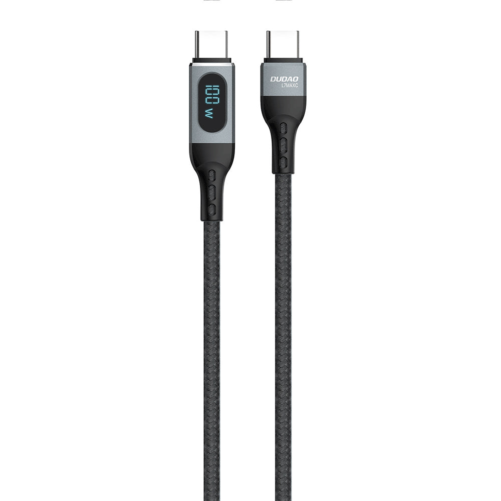 Cabo Dudao L7MaxC USB-C para USB-C PD 100W 1m - preto