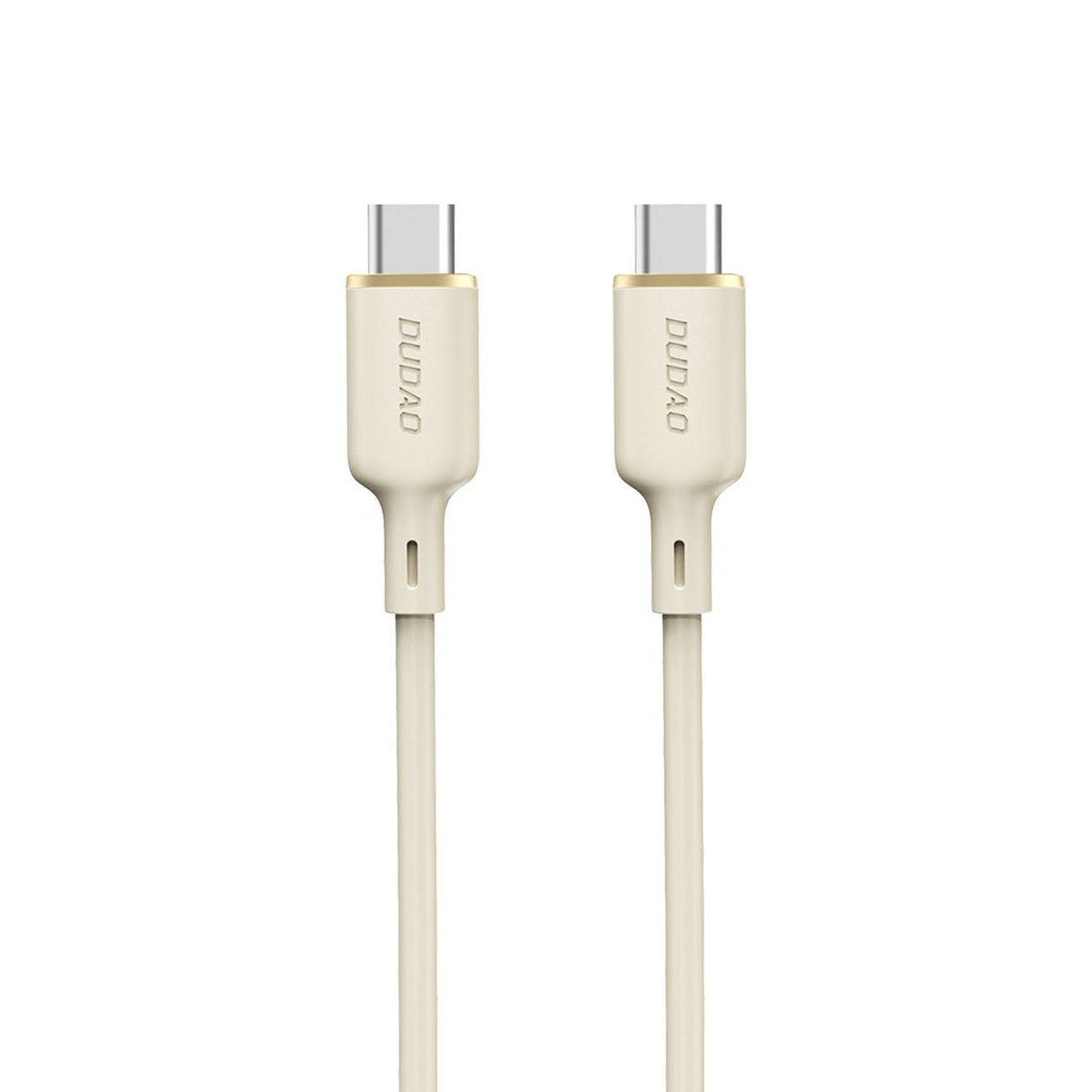 Cabo Dudao L7SCC USB-C para USB-C 100W 1m - bege