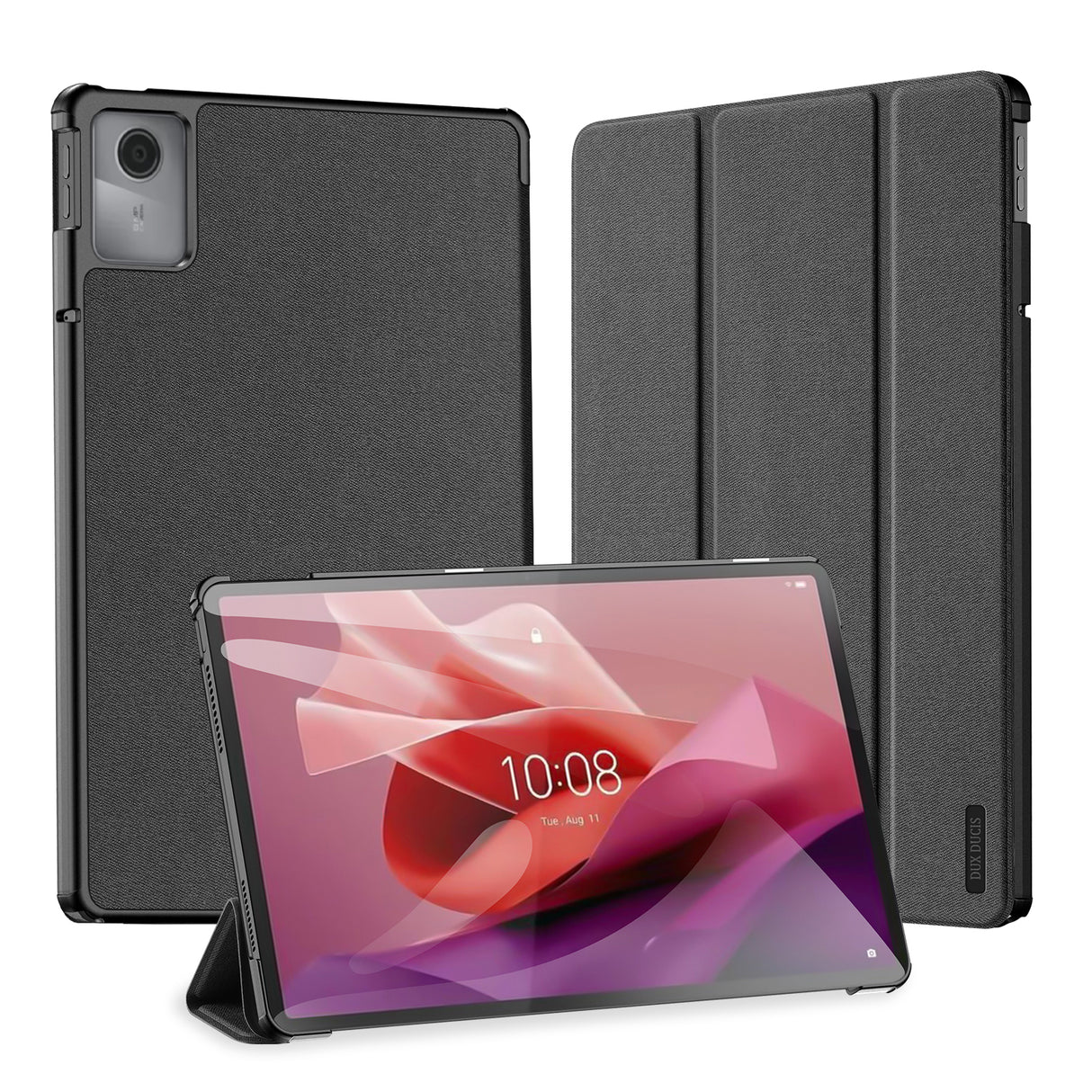 Capa Dux Ducis Domo com aba e smart sleep para Lenovo Tab M11 - preta
