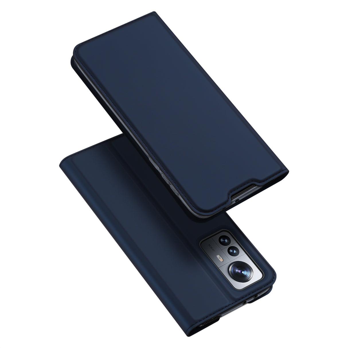 Capa Dux Ducis Skin Pro com aba para Xiaomi 12 Pro na cor azul