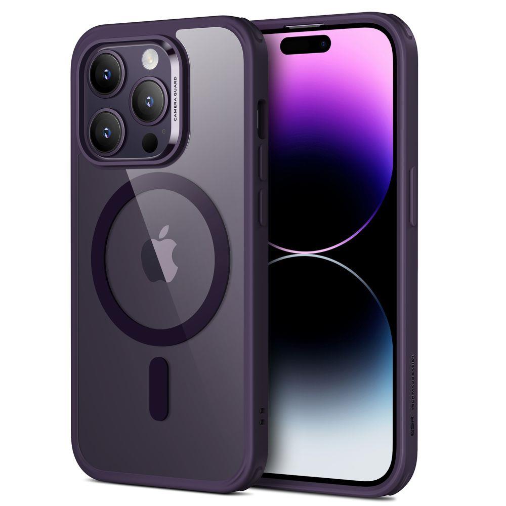 Capa ESR Classic Hybrid Halolock MagSafe para iPhone 14 Pro Max - transparente-violeta