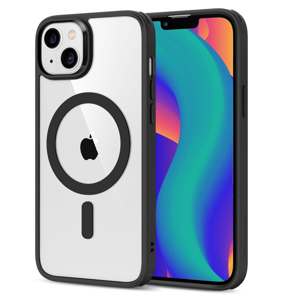 Capa ESR Classic Hybrid Halolock com MagSafe para iPhone 14 Plus - transparente-preta