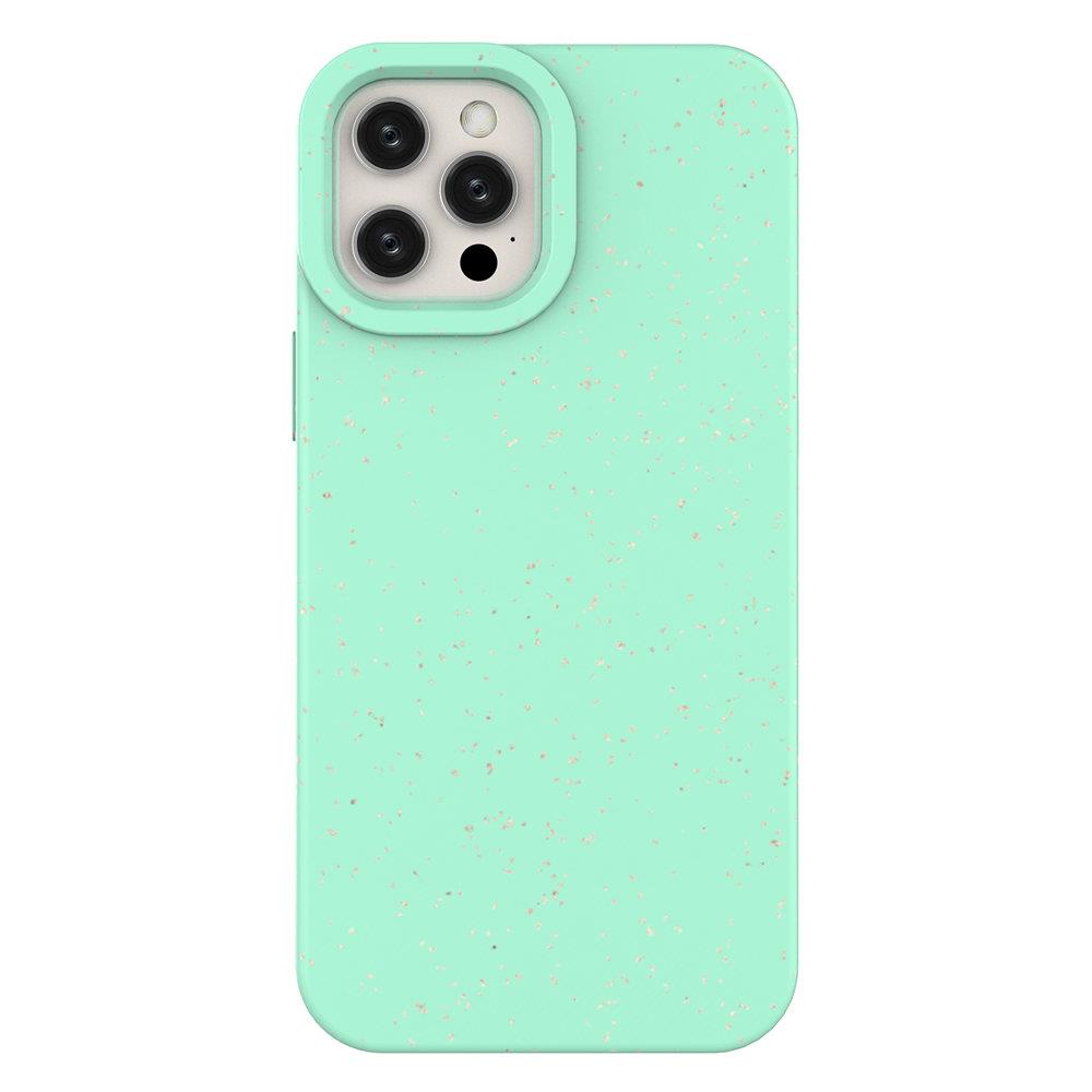 Capa Eco Case de silicone para iPhone 12, capa protetora para telefone na cor menta.