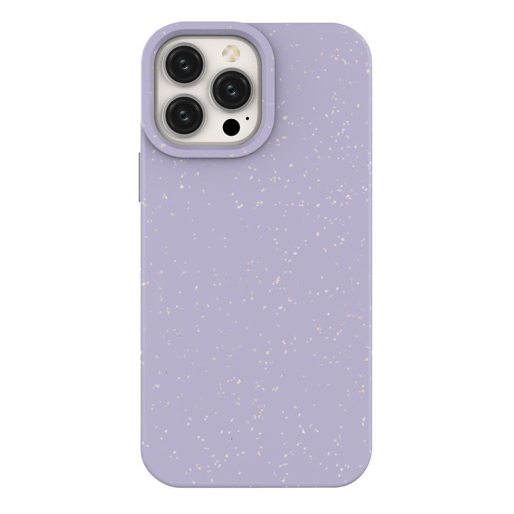 Capa Eco Case para iPhone 14 Plus em silicone degradável na cor violeta.