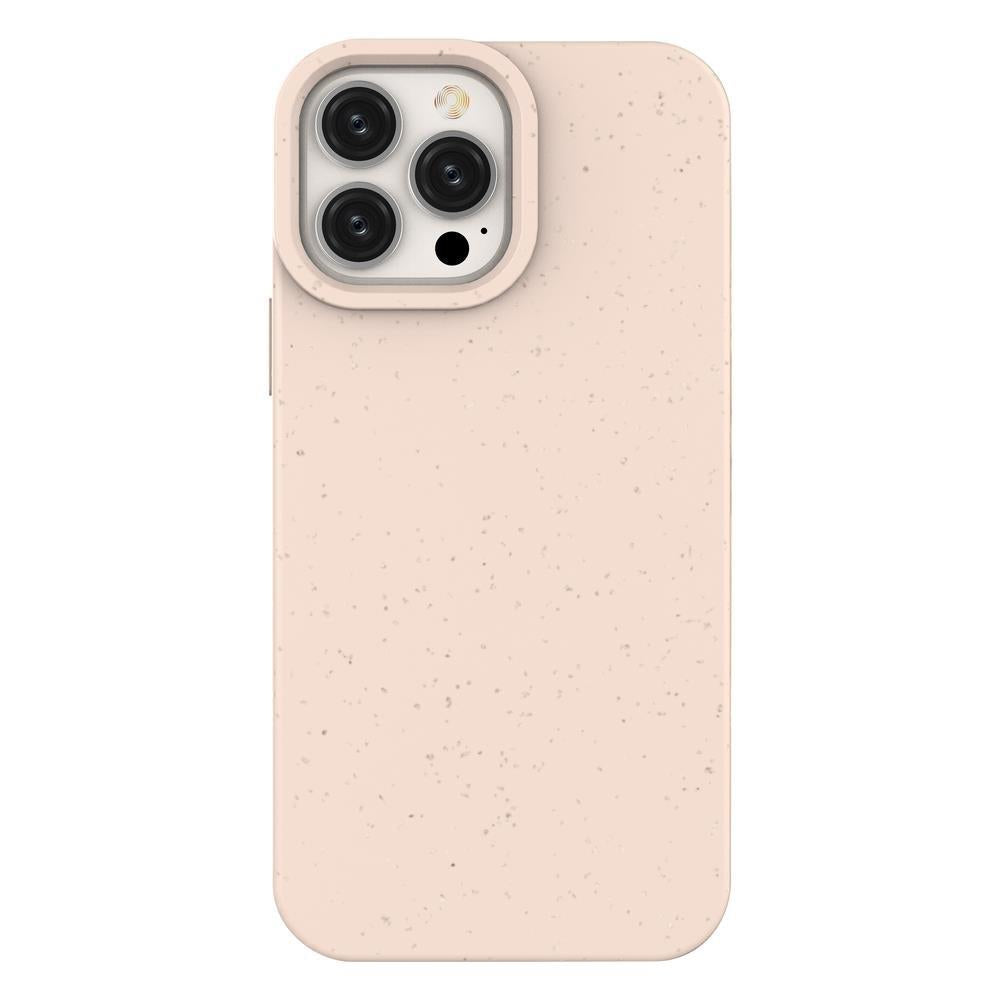 Capa Eco Case para iPhone 14 Pro Max de silicone degradável na cor rosa