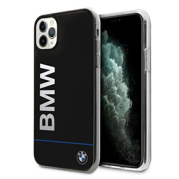 Capa BMW Signature com Logo Estampado para iPhone 11 Pro - preta