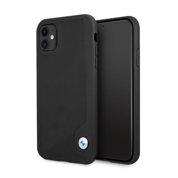 Capa BMW Leather Deboss para iPhone 11 / Xr - preta
