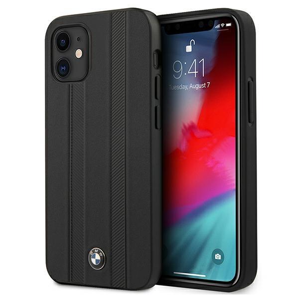 Estojo BMW M Collection Smooth PU para iPhone 12 mini - preto