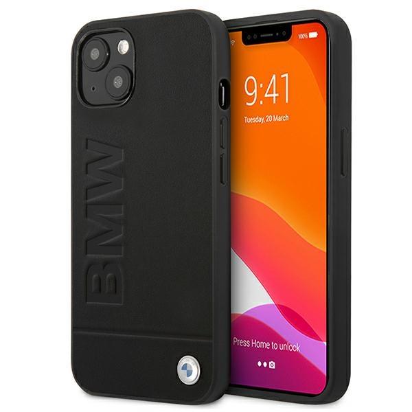 Capa BMW Signature Logo Imprint para iPhone 13 - preta