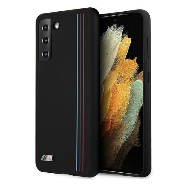 Capa de silicone BMW Signature para Samsung Galaxy S21+ - azul-marinho