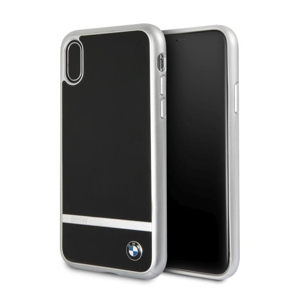 Capa BMW Signature Aluminium Stripe para iPhone X - preta