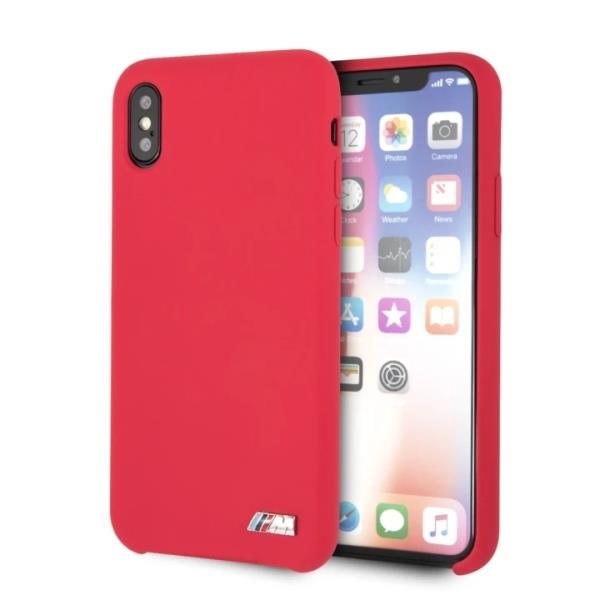 Capa de Silicone BMW M Collection para iPhone X / Xs - vermelha