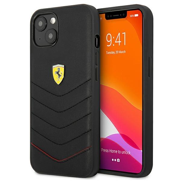 Etui Ferrari Off Track Quilted para iPhone 13 mini - preto