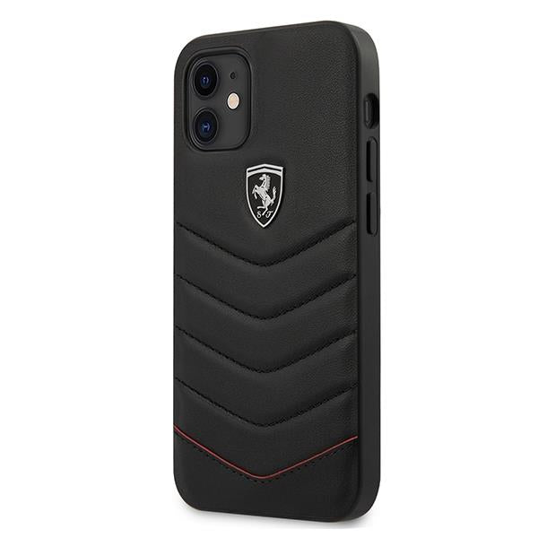 Capa Ferrari Off Track Quilted para iPhone 12 Pro Max - preta
